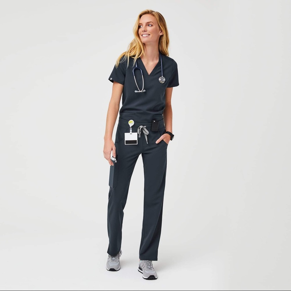 Figs Catarina scrub top Dark Harbor